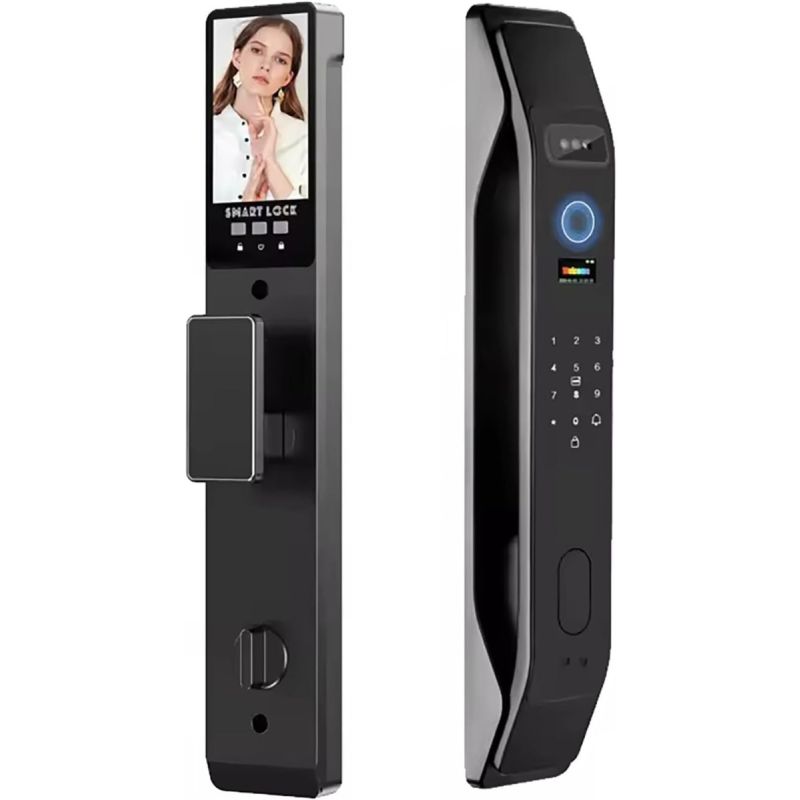 3D Face Recognition Unlock Digital Door Lock With Camera FIngerprint Password Unlock Keyless Electronic Door Lock
