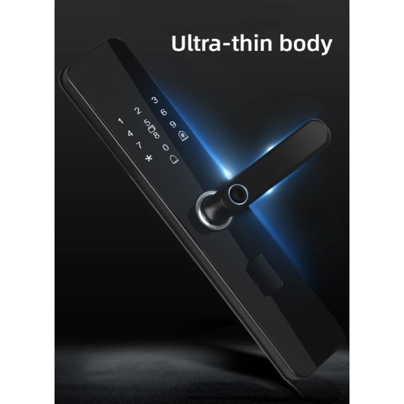 Elektronisk Smart Dørlås med Biometrisk Fingeravtrykk for Hjemmesikkerhet Nøkkelfri Adgang og Stilig Design