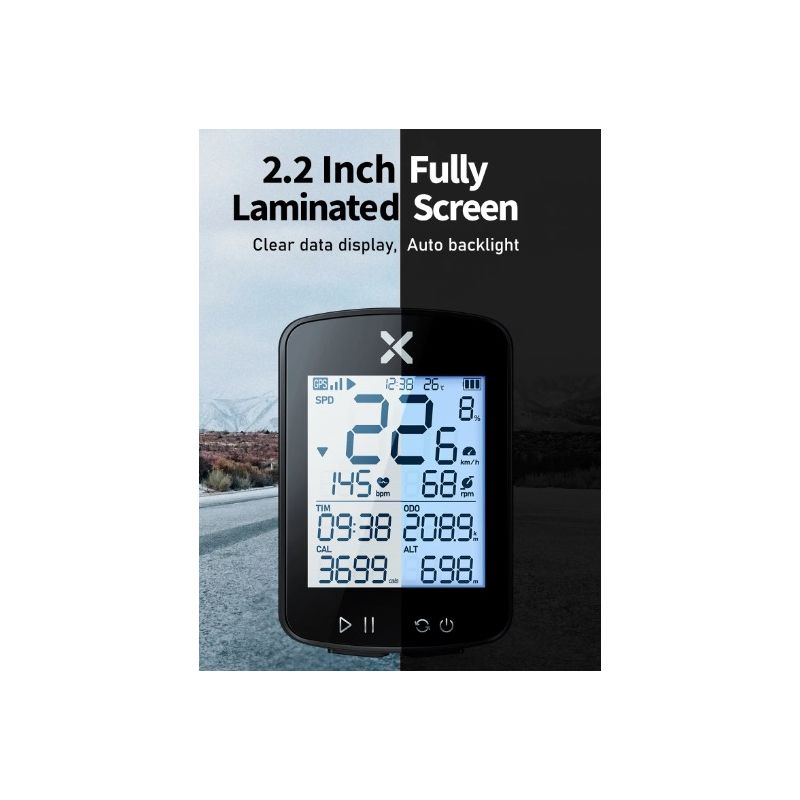 XOSS G+ G2 sykkelcomputer for sykling med trådløs speedometer pulssensor GPS-generasjon for eventyrsykling