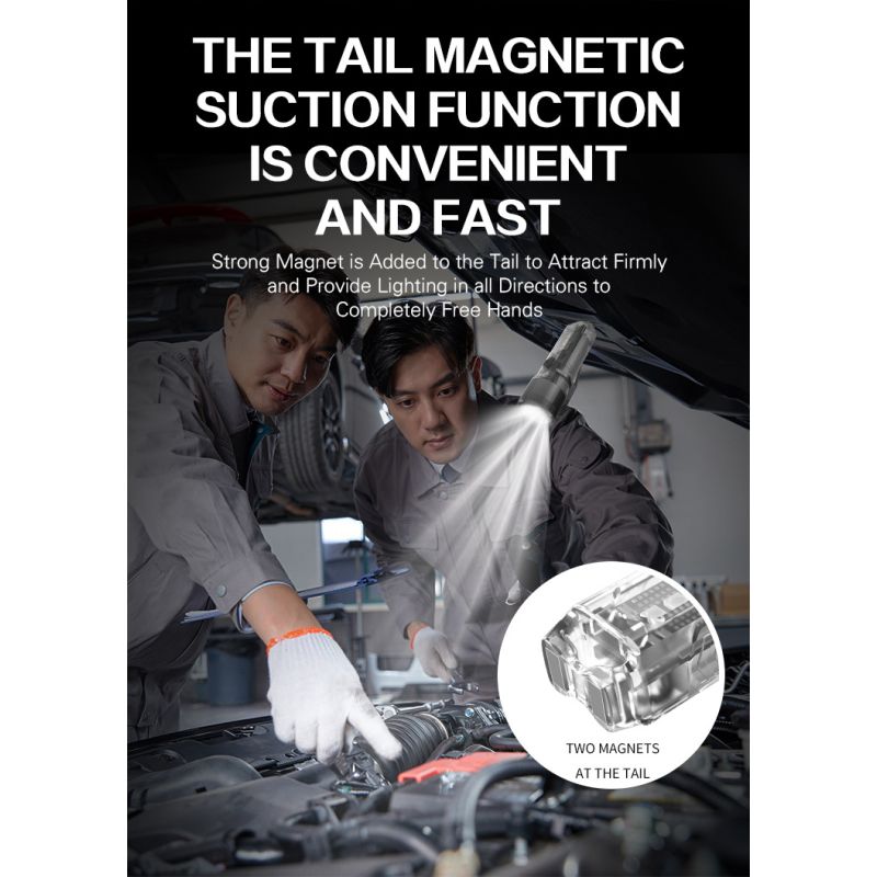 GT13 TIKI Mini nøkkelringlys 62g USB oppladbar med 1000 lumen UV-lys for utendørs campinglys eventyrutstyr