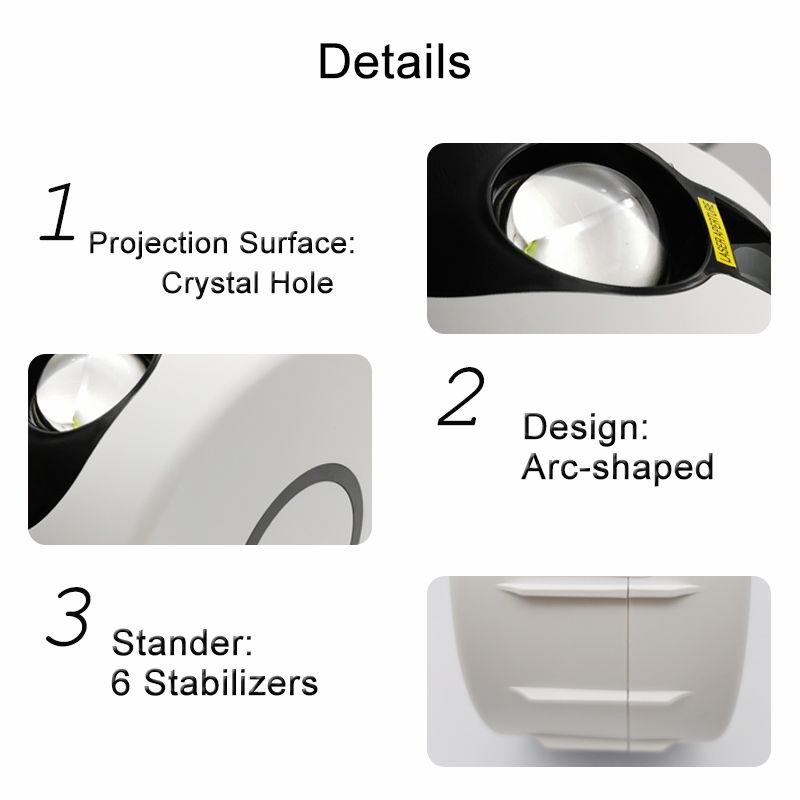 Oppdag Laser Starry Sky Projector Nattlys med 360 graders rotasjon og 7 farger for koselig soveromsdekor