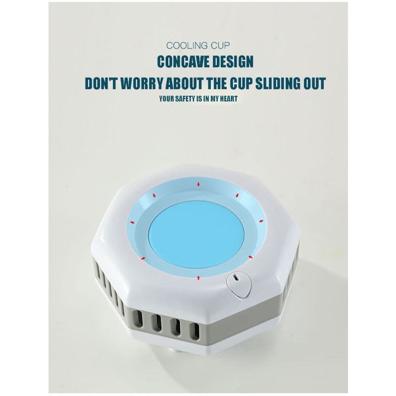 Bærbart kjøleskap elektrisk drikkekjøler med rask kjøleteknologi for iskalde drikker sommerfest nødvendighet