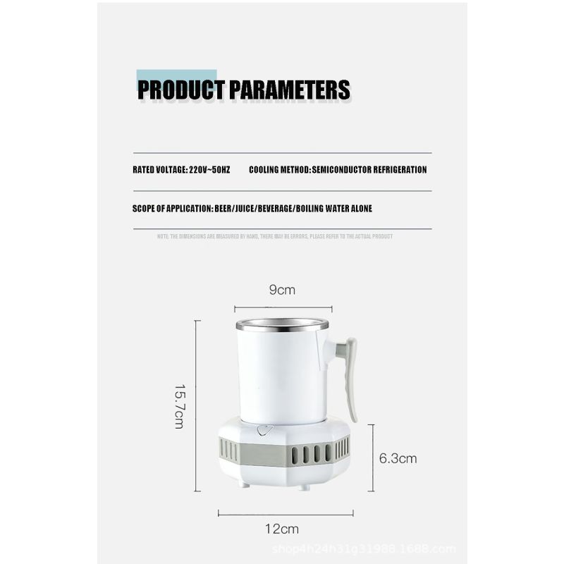 Bærbart kjøleskap elektrisk drikkekjøler med rask kjøleteknologi for iskalde drikker sommerfest nødvendighet