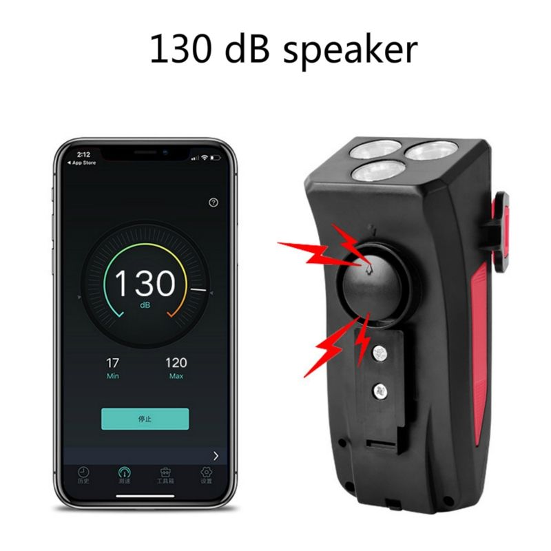 4 i 1 multifunksjonelt sykkellys med 800 lumen sykkelhorn og telefonholder perfekt sykkeltilbehør