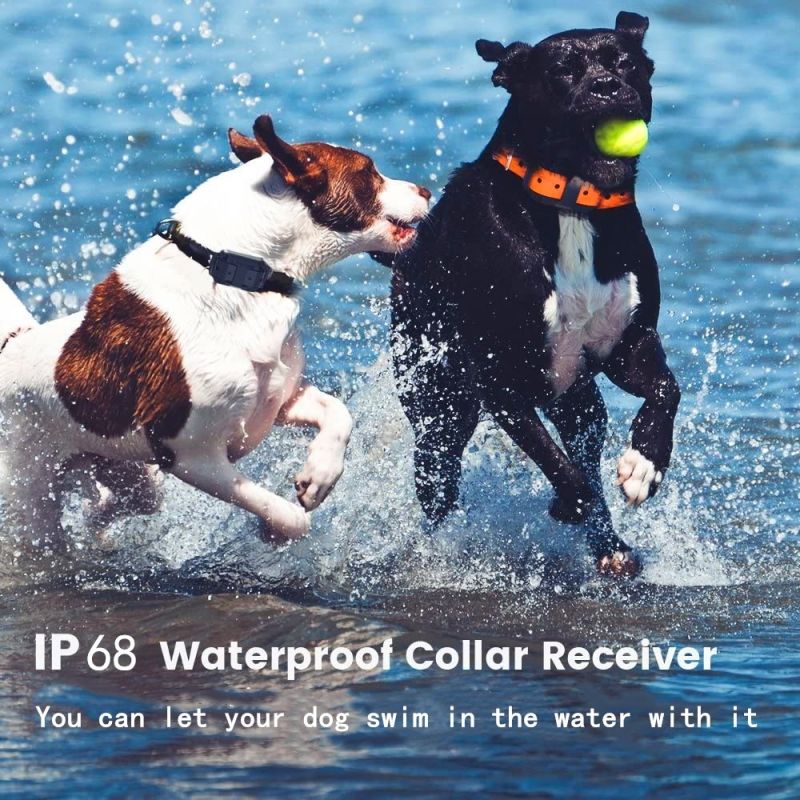 2020 Ny Elektrisk Hundetreningskrage Vanntett med LCD-skjerm 1000m Rekkevidde Oppladbar Kjæledyr Fjernkontroll