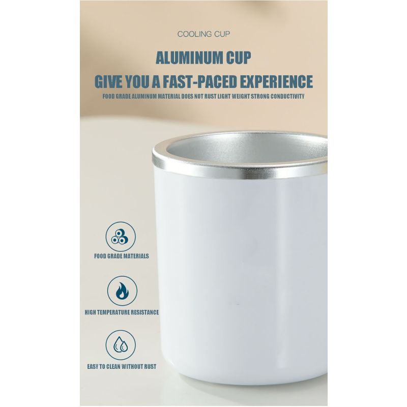 Bærbart kjøleskap elektrisk drikkekjøler med rask kjøleteknologi for iskalde drikker sommerfest nødvendighet