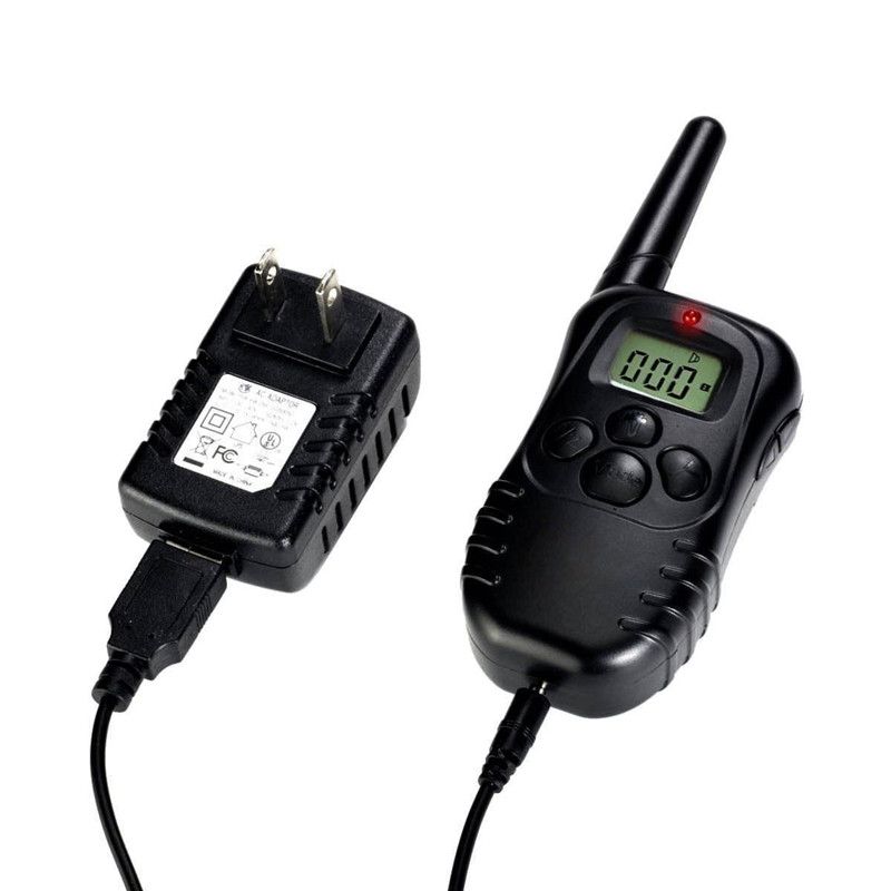 Elektrisk hundetreningskrage vanntett med LCD fjernkontroll justerbare nivåer for kjæledyr lydighetstrening