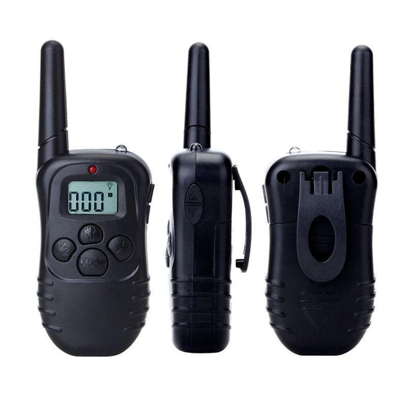 Elektrisk hundetreningskrage vanntett med LCD fjernkontroll justerbare nivåer for kjæledyr lydighetstrening