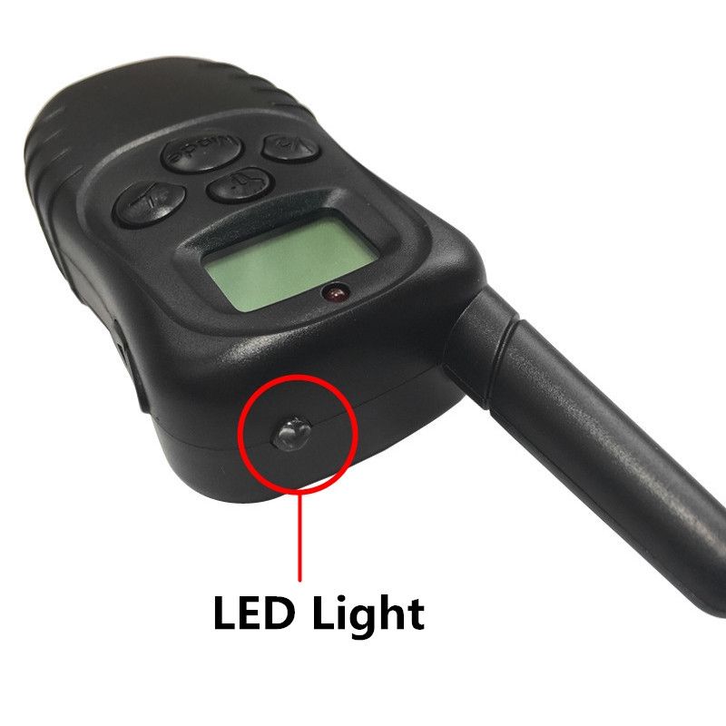 Elektrisk hundetreningskrage vanntett med LCD fjernkontroll justerbare nivåer for kjæledyr lydighetstrening