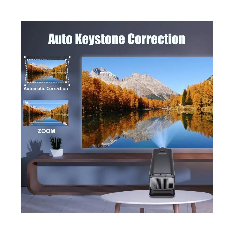 HY320-projektor Android 11-projektor 390 ANSI-lumen bærbar projektor for hjemmeunderholdning og utendørs kino