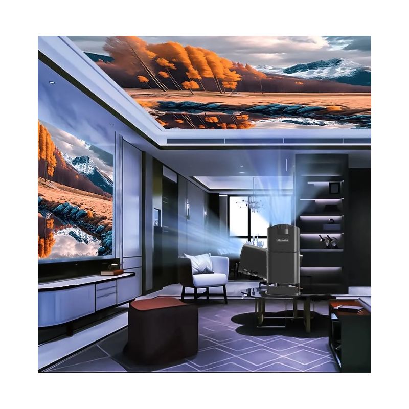 HY320-projektor Android 11-projektor 390 ANSI-lumen bærbar projektor for hjemmeunderholdning og utendørs kino