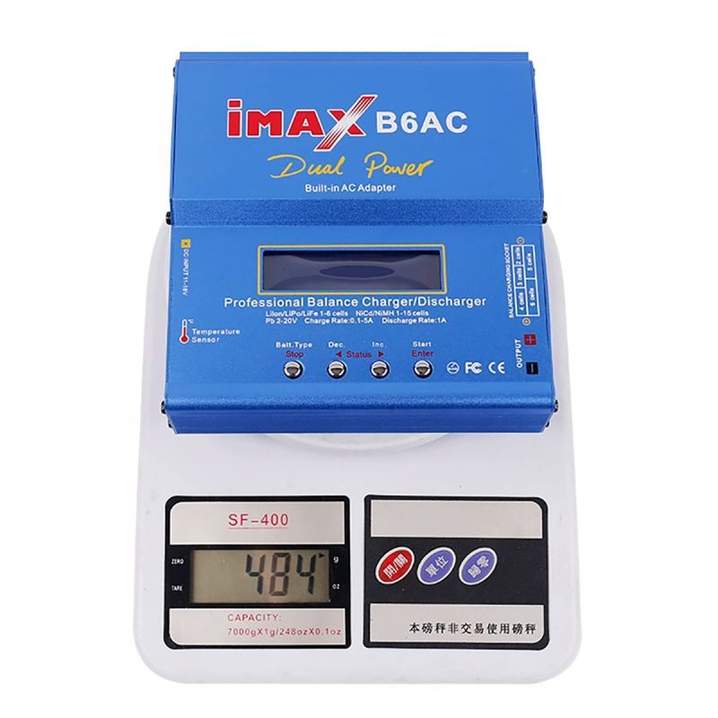Imax B6AC RC Lader 80W 6A med Digital LCD-skjerm for Li-ion NiMH og Lipo Batteri Rask Ladning og Sikkerhet