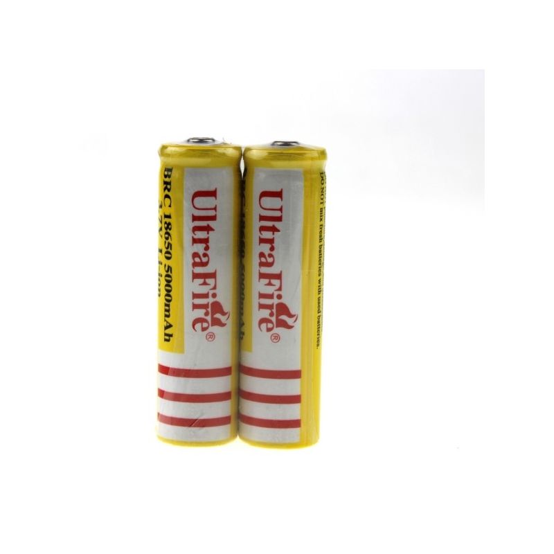 UltraFire BRC 18650 5000mAh Li-ion oppladbart batteri for fotografer langvarig bærekraftig energi