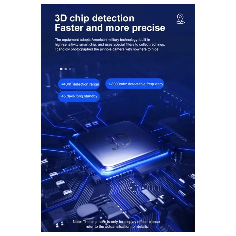 K19 trådløs RF-signaldetektor personlig sikkerhet med infrarød skanning og kompakt design for reisetrygghet