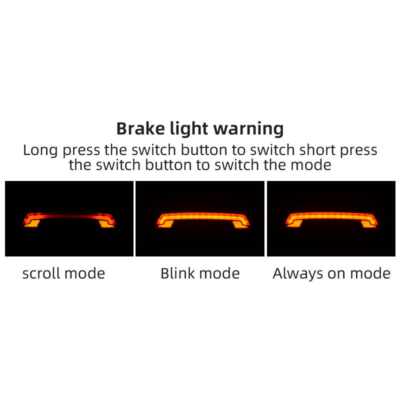 ROCKBROS LKWD-R1 sykkellys smart USB LED med trådløs fjernkontroll for synlighet og sikkerhet MTB og bysykling