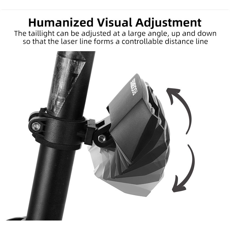 ROCKBROS LKWD-R1 sykkellys smart USB LED med trådløs fjernkontroll for synlighet og sikkerhet MTB og bysykling