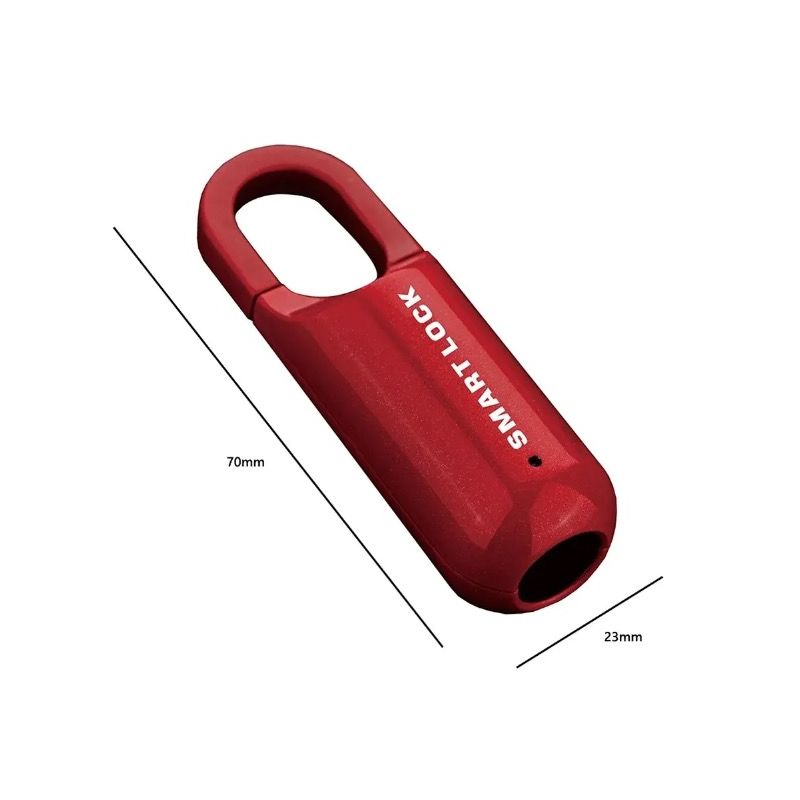 Smart USB nøkkelfri fingeravtrykk hengelås for reisesikkerhet slitesterk bærbar biometrisk umiddelbar lås