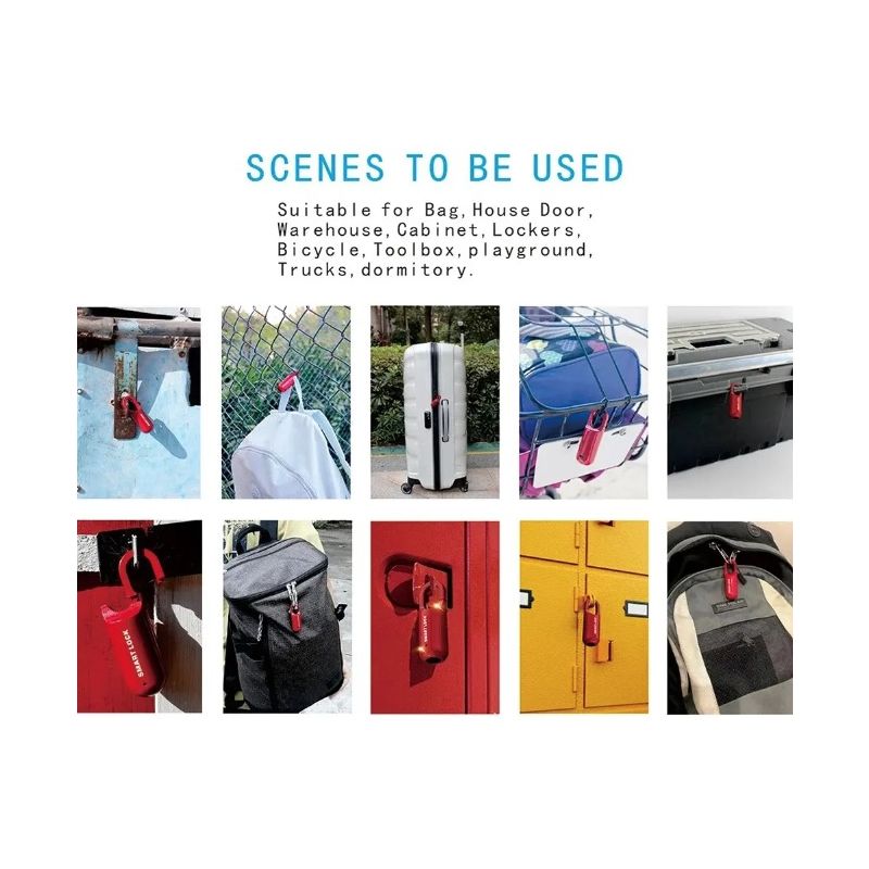 Smart USB nøkkelfri fingeravtrykk hengelås for reisesikkerhet slitesterk bærbar biometrisk umiddelbar lås