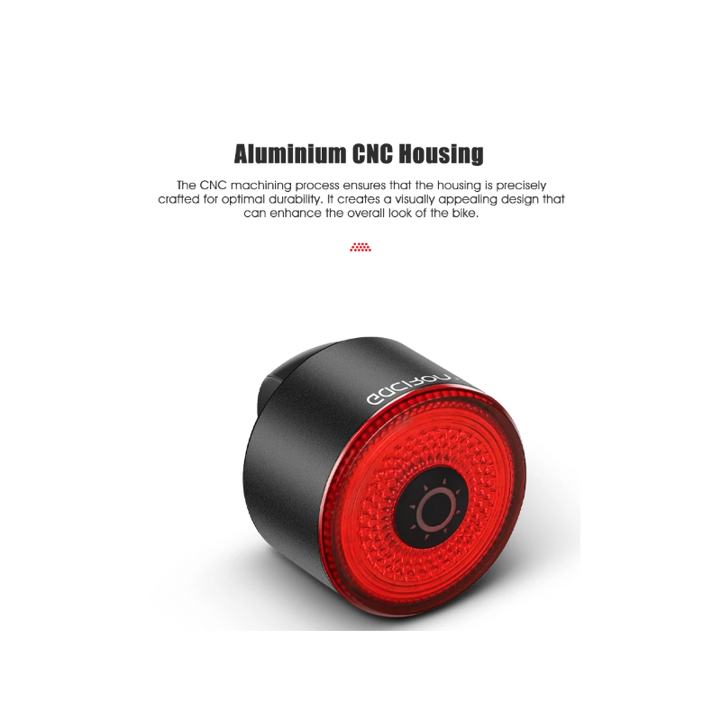 Oppdag Gaciron LOOP-100 sykkel baklykt med høy lysstyrke bremsesensor og aluminium for sykkelsikkerhet