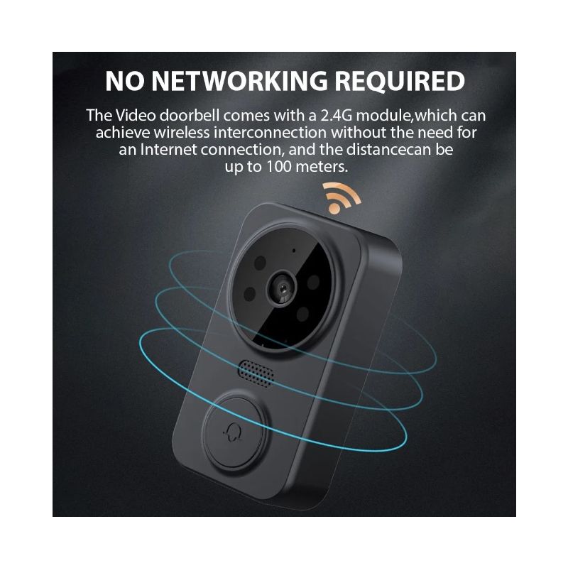 M12 Trådløs Videodørklokke med 4,3'' IPS-skjerm Problemfri installasjon og forbedret sikkerhet for hjemmet