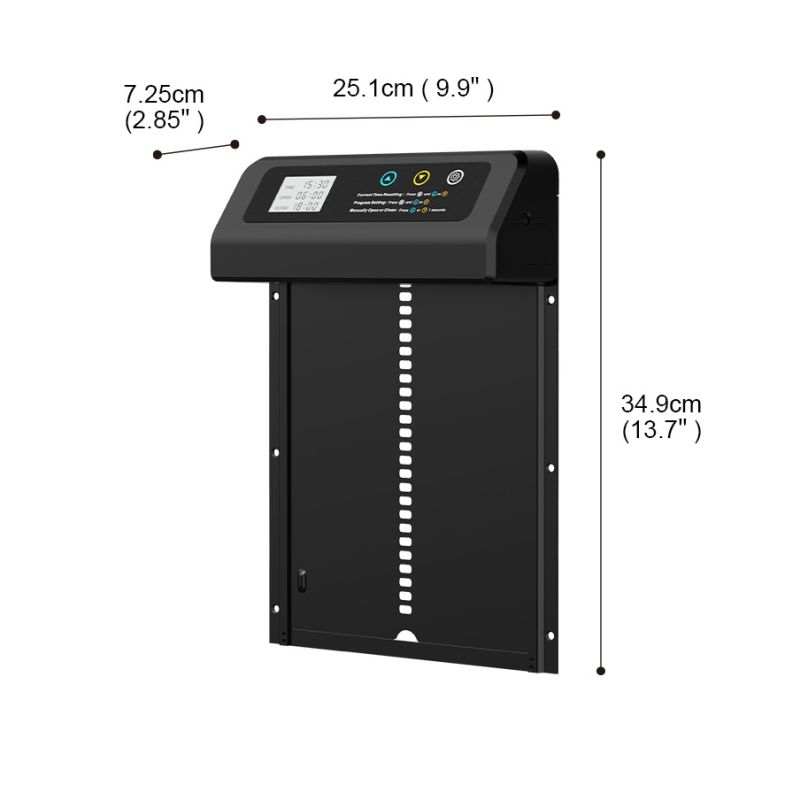 Automatisk Hønsegårdsdøråpner med Værbestandig Design og Timer for Enkel Hønsegårdsdrift Høykvalitets Aluminium