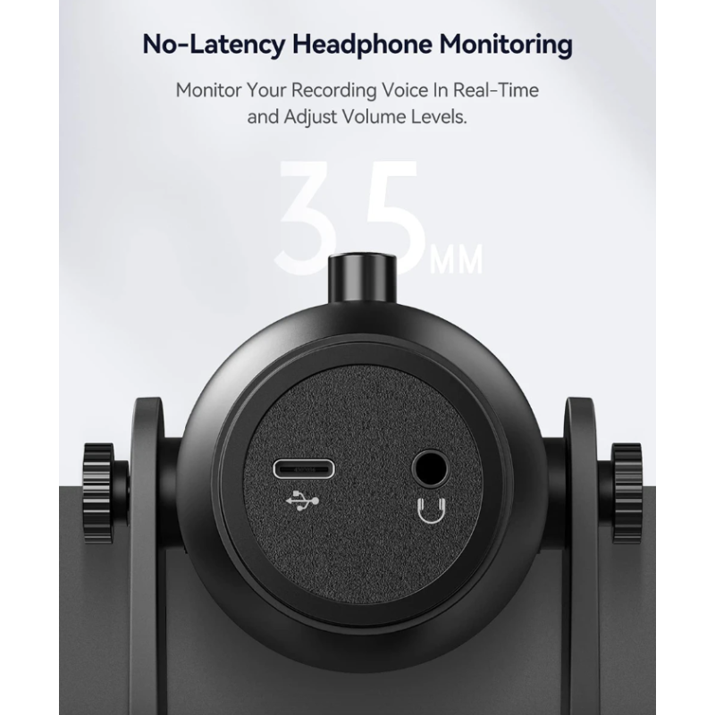 Oppdag MU900PRO profesjonell kondensatormikrofon med RGB USB dynamisk belysning for streaming og høy lydkvalitet