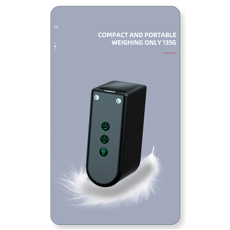 Bærbar Mini Sykkelpumpe med Høy Presisjon Trykksensor Kompakt Oppblåsingsenhet for Syklister på Farten