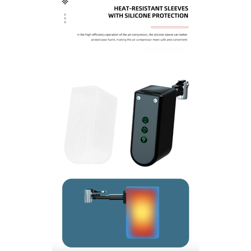 Bærbar Mini Sykkelpumpe med Høy Presisjon Trykksensor Kompakt Oppblåsingsenhet for Syklister på Farten