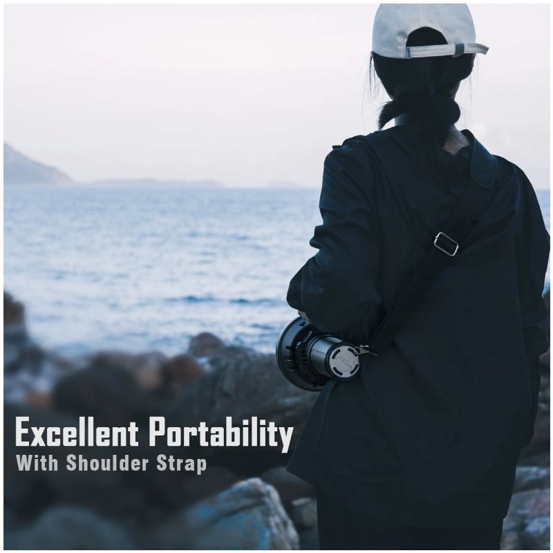 Kraftig IMALENT MS32 LED lommelykt 200000 lumen for utendørs belysning med flere lysmoduser og høy effekt