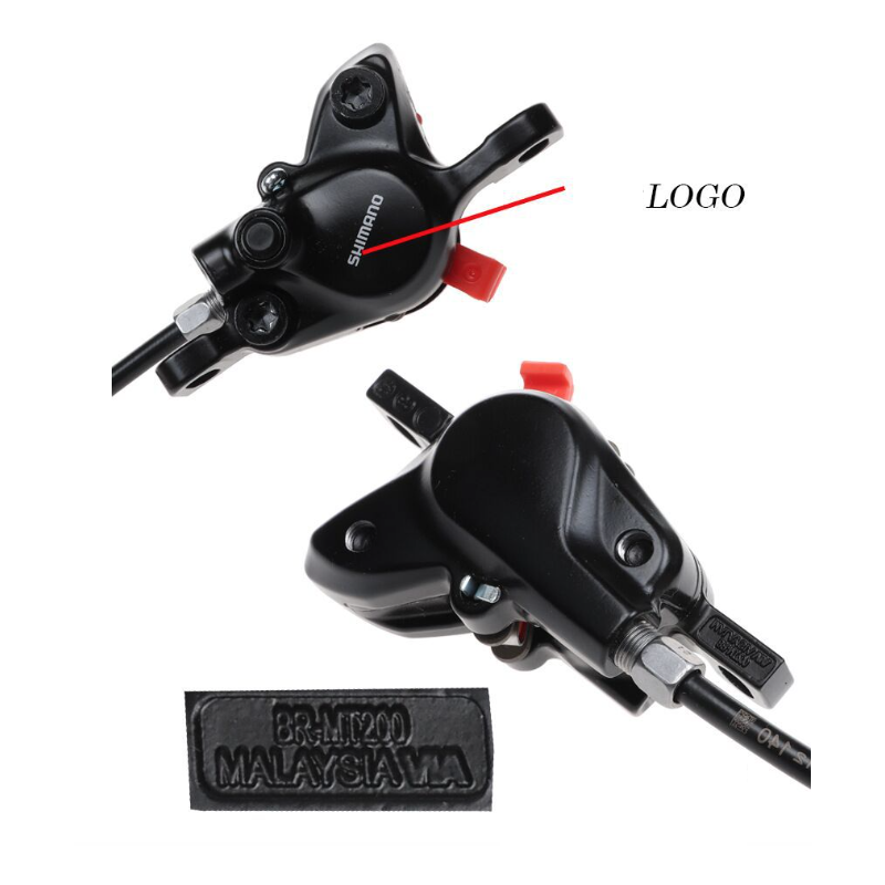 Shimano MT200 brems MTB elsykkel overlegen bremseeffektivitet avansert hydraulikkteknologi sort finish