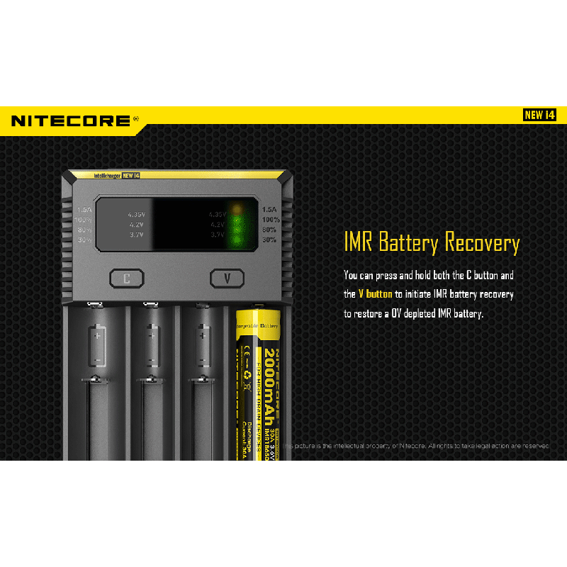 Nitecore Ny I4 Li-ion batterilader med avansert ladeteknologi brukervennlig for smart lading og kompatibilitet