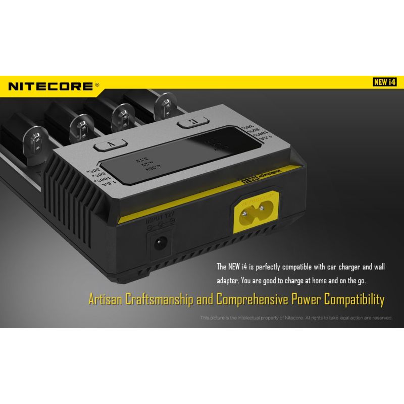 Nitecore Ny I4 Li-ion batterilader med avansert ladeteknologi brukervennlig for smart lading og kompatibilitet