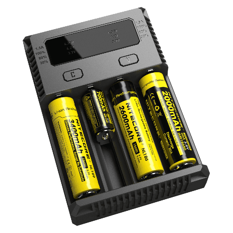 Nitecore Ny I4 Li-ion batterilader med avansert ladeteknologi brukervennlig for smart lading og kompatibilitet