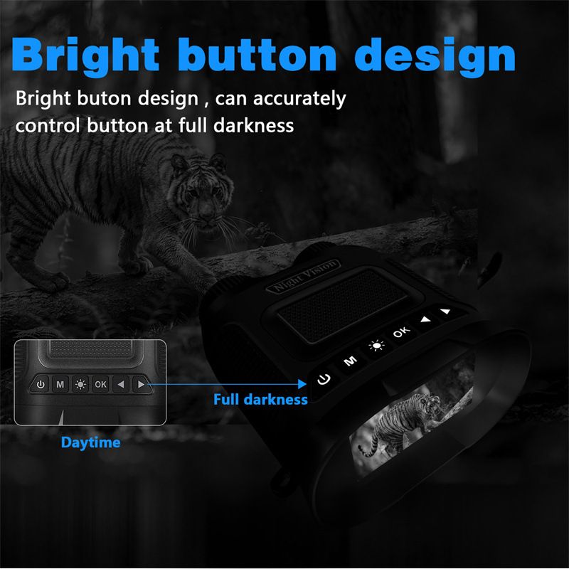 Kikkert Nattsynsenhet DT29 850nm Infrarød 1080P HD 8X Digital Zoom Perfekt for Dag Natt Dyreobservasjon 350m
