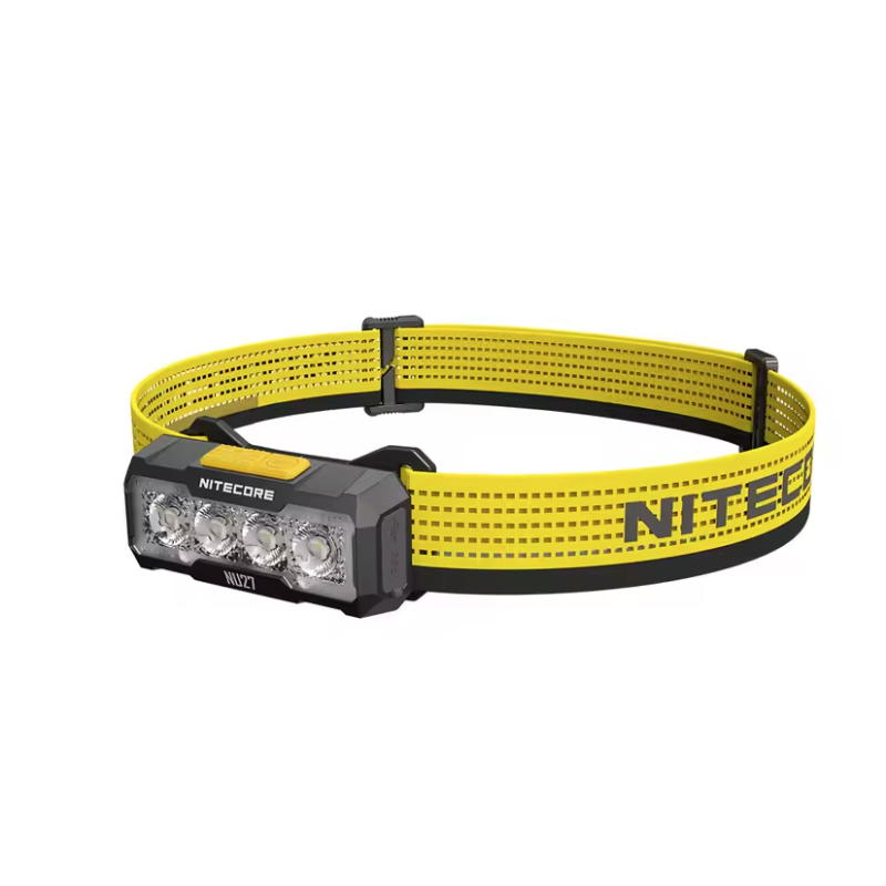 NITECORE NU27 LED oppladbar hodelykt 600 lumen perfekt for løping camping med flerfargetemperatur og lett design