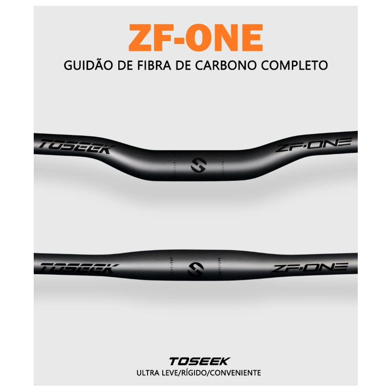 TOSEEK ZF-ONE MTB karbonstyre 31.8mm 580-760mm lett matt svart sykkeltilbehør for terrengsykkeloppgradering