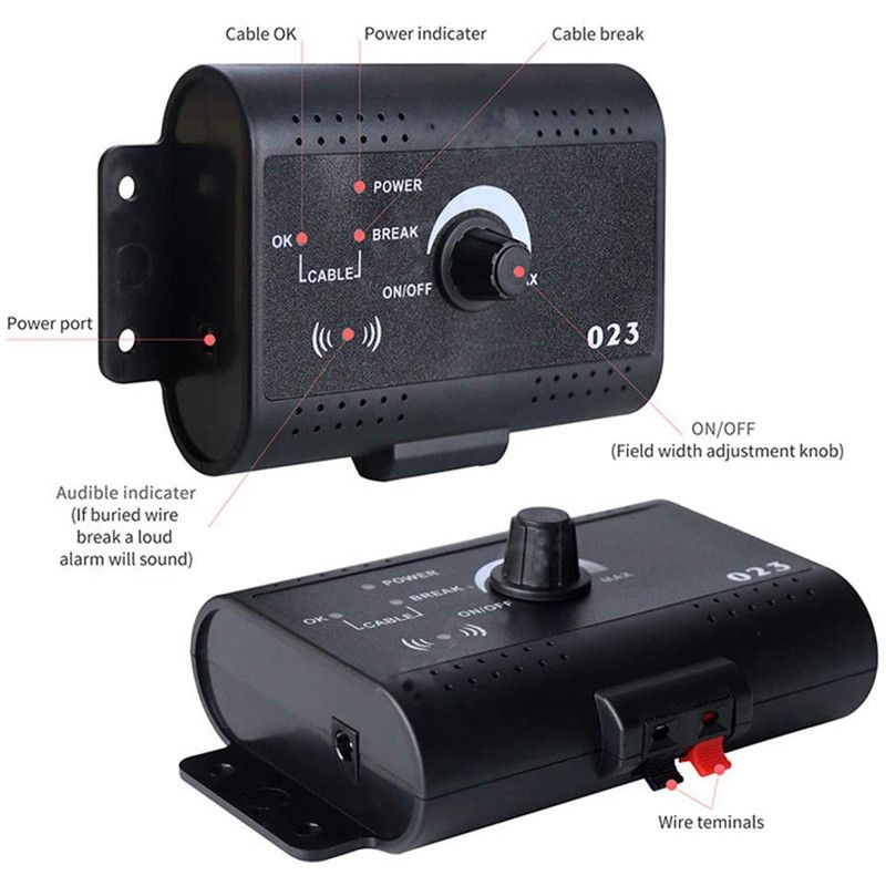 Elektrisk Kjæledyrgjerde Usynlig Trådløst Hundegjerde med Justerbar Rekkevidde Kjæledyrsikkerhetsløsning