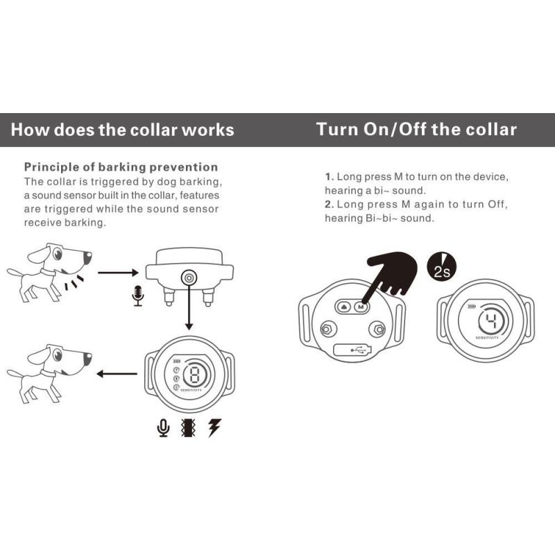 Farge Skjerm Stopper Trener Mot Bjeffing med Bjeffekontroll Effektiv Hundetrening for Kjæledyradferdsstyring