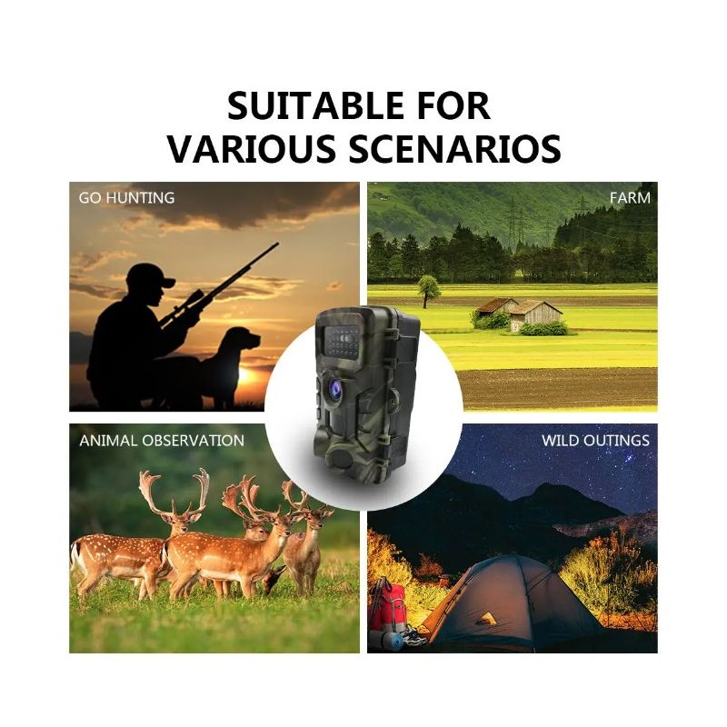 Opplev PR700 infrarød trailkamera for viltovervåking og boligsikkerhet med rask utløsertid og infrarød nattsyn