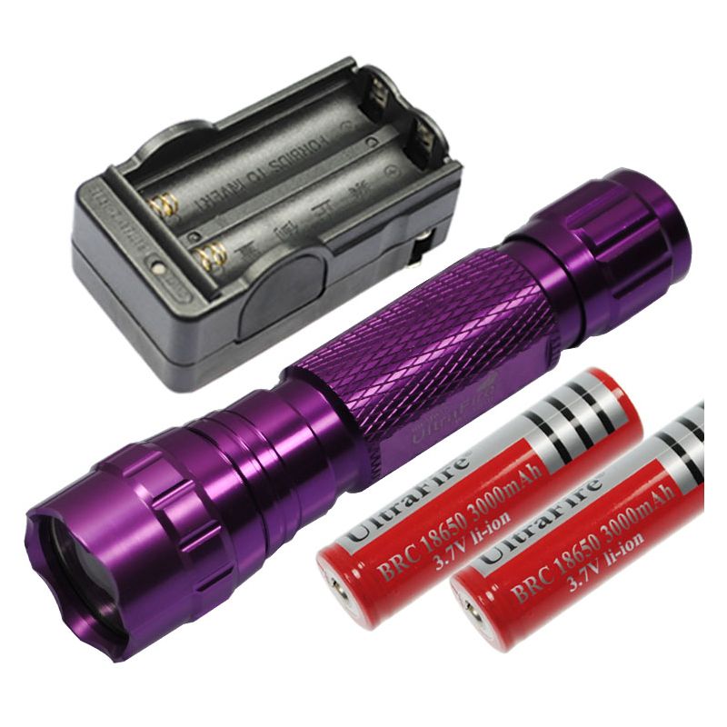 Multi Farge Velg LED lommelykt 1300 LUMENS 5 Modus Ultrafire 501B robust aluminium for friluftsliv camping