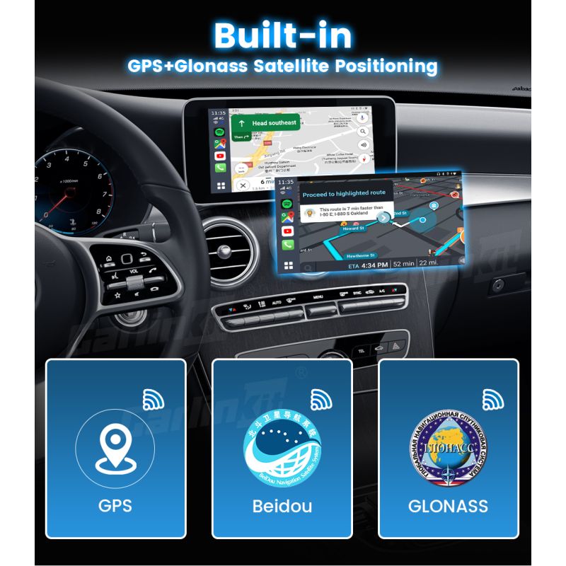 Oppgrader bilturen med CarlinKit CarPlay Ai Box QCM6125 Android 13 Trådløs tilkobling og bilunderholdning Streaming
