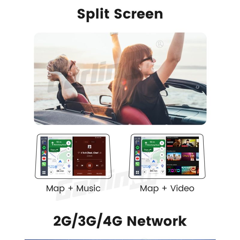 Oppgrader bilturen med CarlinKit CarPlay Ai Box QCM6125 Android 13 Trådløs tilkobling og bilunderholdning Streaming