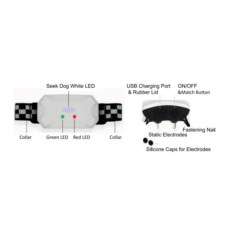 Hundetreningsløsning Vanntett Fjernstyrt Trening for Hunder Pip Vibrasjon Sjokkmoduser for Alle Raser