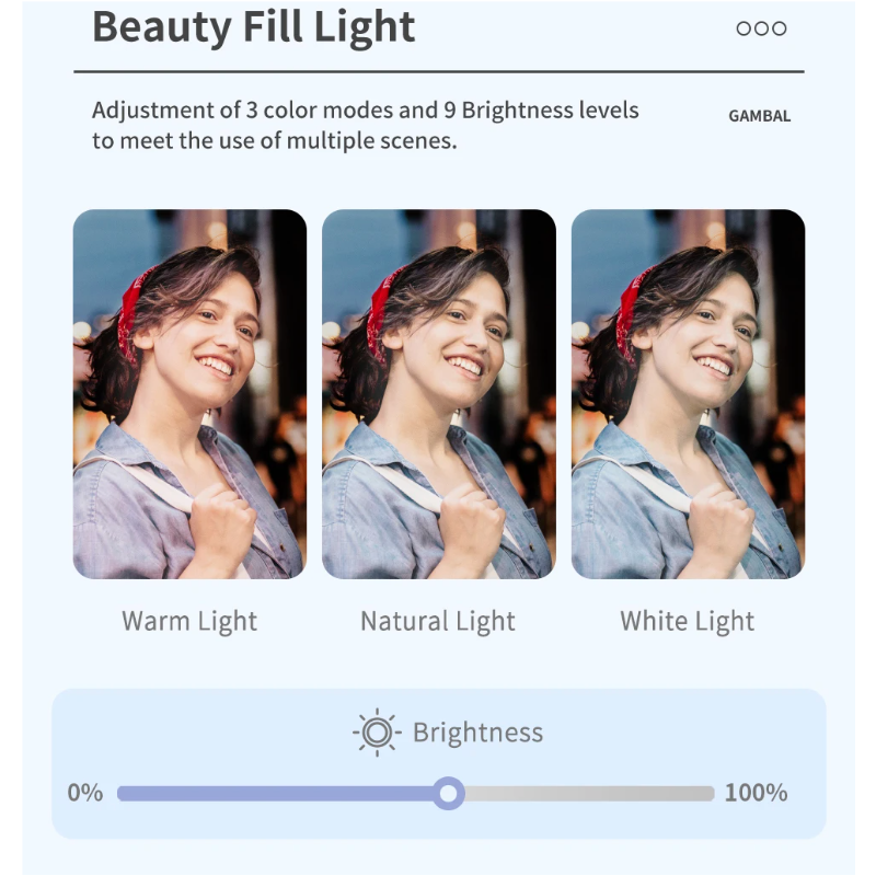 Q18 Selfie Stick med 360 rotasjon og Gimbal stabilisator innovativt fotografiverktøy for sosiale medier