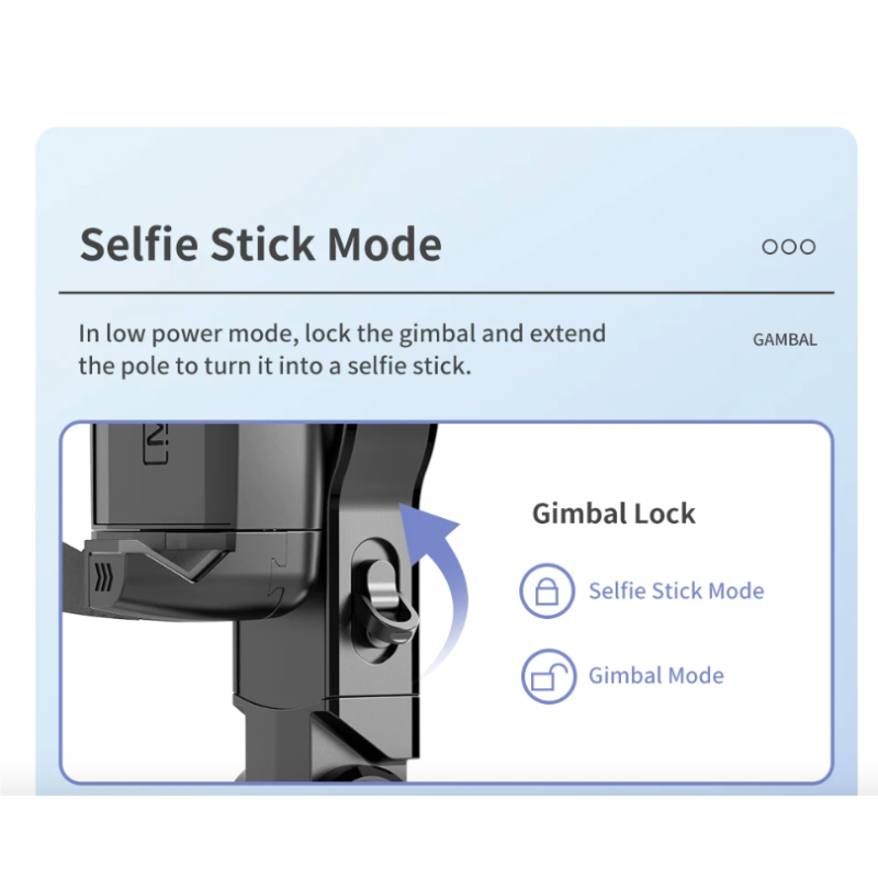 Q18 Selfie Stick med 360 rotasjon og Gimbal stabilisator innovativt fotografiverktøy for sosiale medier