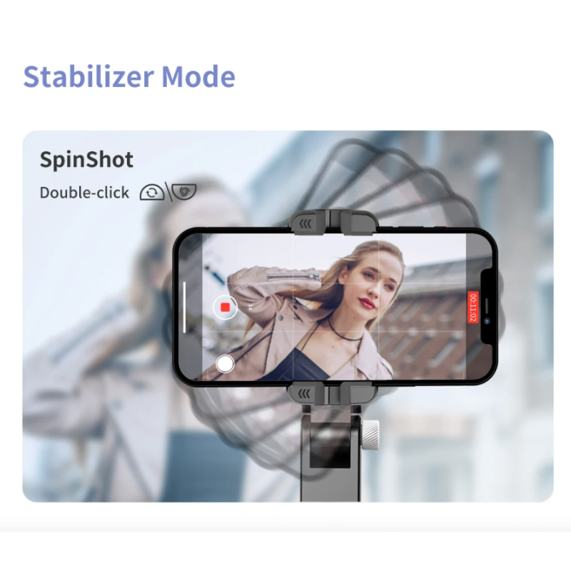 Q18 Selfie Stick med 360 rotasjon og Gimbal stabilisator innovativt fotografiverktøy for sosiale medier