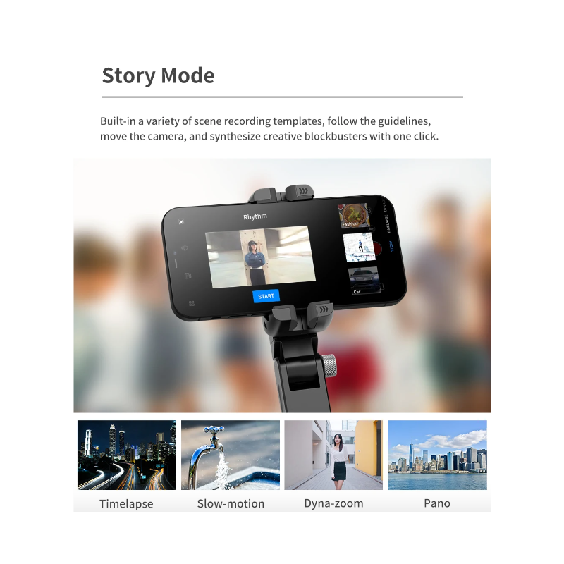 Q18 Selfie Stick med 360 rotasjon og Gimbal stabilisator innovativt fotografiverktøy for sosiale medier