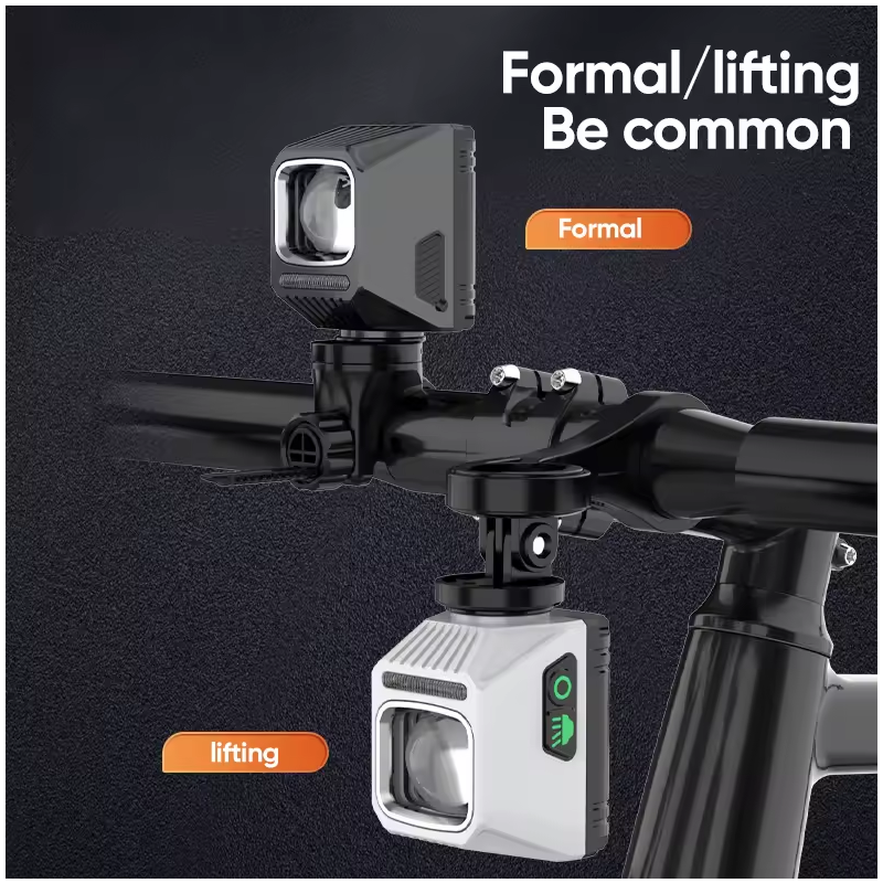 NiteBeam CL1600 sykkelfrontlys for nattkjøring Slitesterkt MTB sykkeltilbehør med Type-C lading og 9 lysmoduser