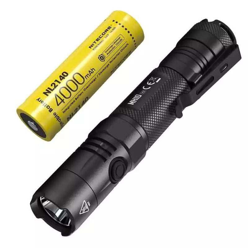Nitecore MH10 V2 lommelykt 1200 lumens kraftig lysstråle USB-C lading kompakt og solid utendørs lys