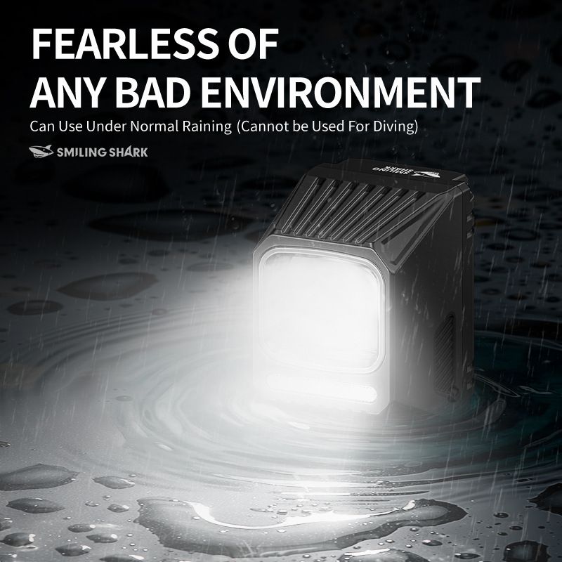 SMILING SHARK EVO1700 sykkellys LED USB-C oppladbar vanntett flere lysmoduser sykkelsikkerhet for alle turer